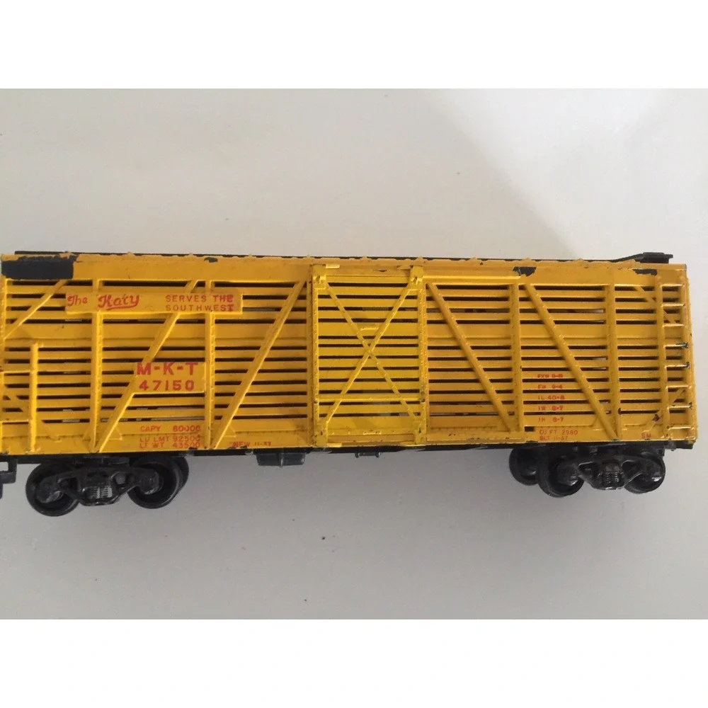 Vintage Mantua Ho Scale Model Trains Yellow The Katy Gratebox/ Green Grate‎ TLC